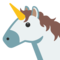 Unicorn Face emoji on Google